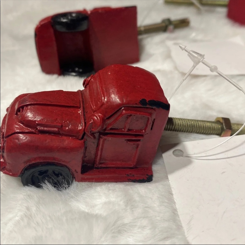 Vintage Style Red Truck Drawer Pulls